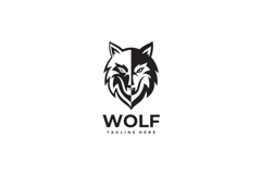 Wolf Head Logo Design Vector Illustration Product Image 3