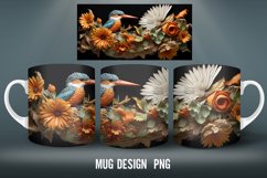 Sculpture Bird Mug Wrap | Sublimation Coffee Cup Designs Product Image 3