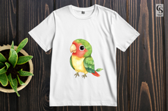 Cute Parrot Watercolor Clipart Sublimation PNG Product Image 3