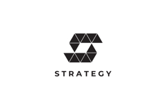 Strategy - Geometric Pixel Letter S Logo Design Vector Product Image 3