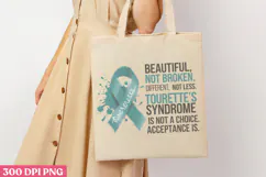 Beautiful Not Broken PNG, Syndrome Sublimation PNG Product Image 1