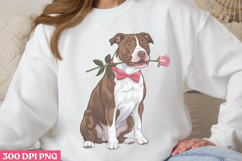 Valentine Dog Sublimation PNG Product Image 3