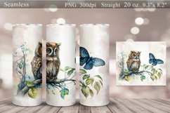 Owls Tumbler Sublimation Wrap Bundle Product Image 4