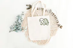 Cute Turtle Outline Embroidery Design Product Image 4
