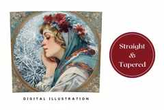 Art Christmas Tumbler Design, Winter Forest Tumbler Wrap Product Image 3