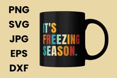 Retro Vintage It&#039;s Freezing Season, Winter Season SVG Product Image 3