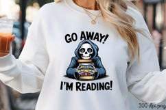 GO AWAY! I&#039;M READING! PNG Product Image 3