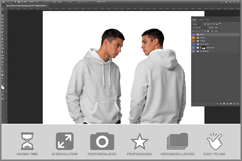 Mens Pullover Hoodie Product Image 2