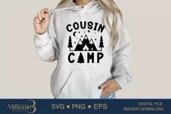 Cousin Camp SVG PNG Sublimation |Family Camp Fire | Hike SVG Product Image 3