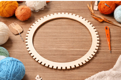 Circle weaving loom 12 inch 30 cm digital download file Product Image 3