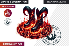 Halloween Character Boots - Spooky Gothic Clipart PNG Product Image 1