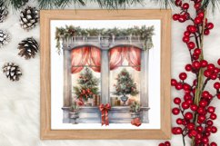 Christmas Window Sublimation Clipart, Christmas Window Product Image 3