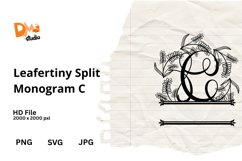 Leafertiny Split Monogram Product Image 1