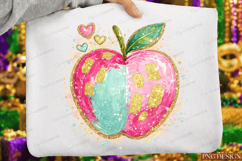 Preppy Apple PNG Bundle | Cute Teacher Apple PNG | Coquette Product Image 3
