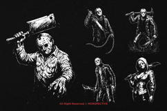10 Bundle Dark Art Voorhees Slaughter Horror Death Killer Product Image 5