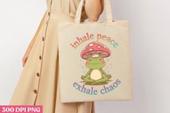 Inhale peace, exhale chaos PNG, Retro Positive Sublimation P Product Image 3