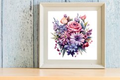 Wedding Flowers Bouquet Clipart, Watercolor Clipart Product Image 3
