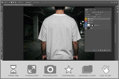 Oversized T-shirt Back View Product Image 2