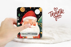 Cartoon Santa Claus Money Card, Christmas Gift Cards PNG Product Image 3