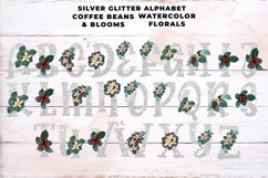 Silver Glitter Coffee Floral Alphabet Product Image 3