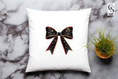 Star Glitter Ribbon Bow Clipart Sublimation PNG Product Image 3