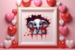 Valentine Broken Heart Animal Clipart, Valentines Couple Product Image 3