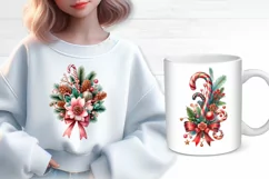 Christmas Decor. Watercolor Cliparts. PNG sublimation Product Image 3
