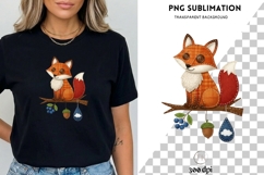 Fox PNG | Cute Woodland Fox Clipart | Fall Forest Animal Product Image 3