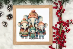 Christmas Family Animals Clipart, Christmas Clipart Product Image 3