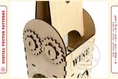 Wine Box v21 - laser cutting file - Glowforge ready SVG Product Image 3