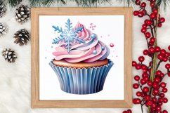 Christmas Cupcake Collection, Christmas Cupcake Clipart Product Image 3
