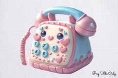 Coquette Valentine Sublimation Clipart PNG Product Image 1