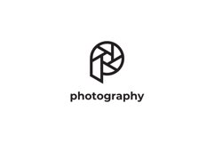 Photography Letter P logo design vector template Product Image 3