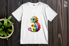 Cute Baby Dragon Love Sublimation Clipart PNG Product Image 3