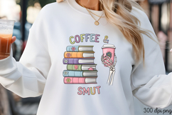 COFFEE &amp; SMUT PNG, Reading Book Sublimation PNG Product Image 3