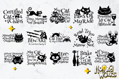 15 Cat Car Decals Cute SVG Files for Cricut Product Image 3