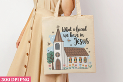 What A Friend We Have In Jesus PNG, Retro Church Sublimation Product Image 3