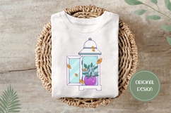 Hand Drawn Lamp Illustration, Garden Lamp Sublimation Product Image 3