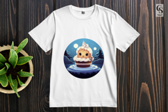 Cute Animal Cupcake Illustration Clipart Sublimation PNG Product Image 2