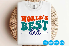 Worlds Best Dad Fathers Day Svg Design, Dad SVG Product Image 1