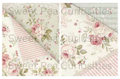 Pink, Mixed Media, Paper, Shabby Chic, Papers, Junk Journal Product Image 3