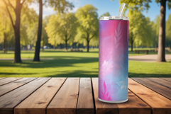 Floral Abstraction Tumbler Wrap Design. 20 oz Skinny Tumbler Product Image 3