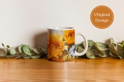 Sunflowers Mug Sublimation Design, Sunflower Mug PNG Product Image 3