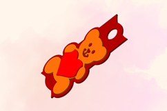 Bear with a Heart, 40 OZ Tumbler, STL File for 3D Printing Product Image 3