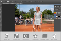 Womenss Tennis Polo And Skirt Mockup Product Image 2
