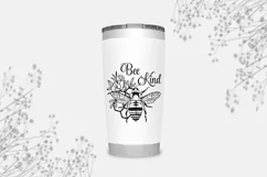 Bee Kind svg, Flower bee svg, Honey bee svg, Bee png Product Image 3