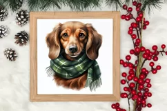 Pets Love Christmas Watercolor Clipart, Christmas PNG Product Image 3