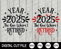Christmas 2025 SVG, Funny Christmas, Retirement Ornaments Product Image 4