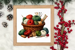 Festive Christmas Sewing Clipart , Christmas PNG Product Image 3