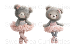 Bear, Teddy Bear, Shabby Chic, Ephemera, PNG, Clipart Product Image 3